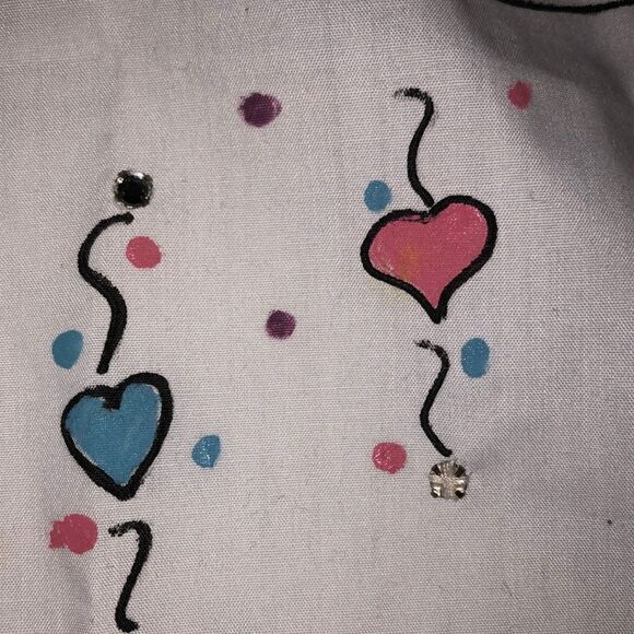 VintageĀ 1980ās hand-paintedābedazzled one-of-a-kind button down |āXS - Picture 9 of 16